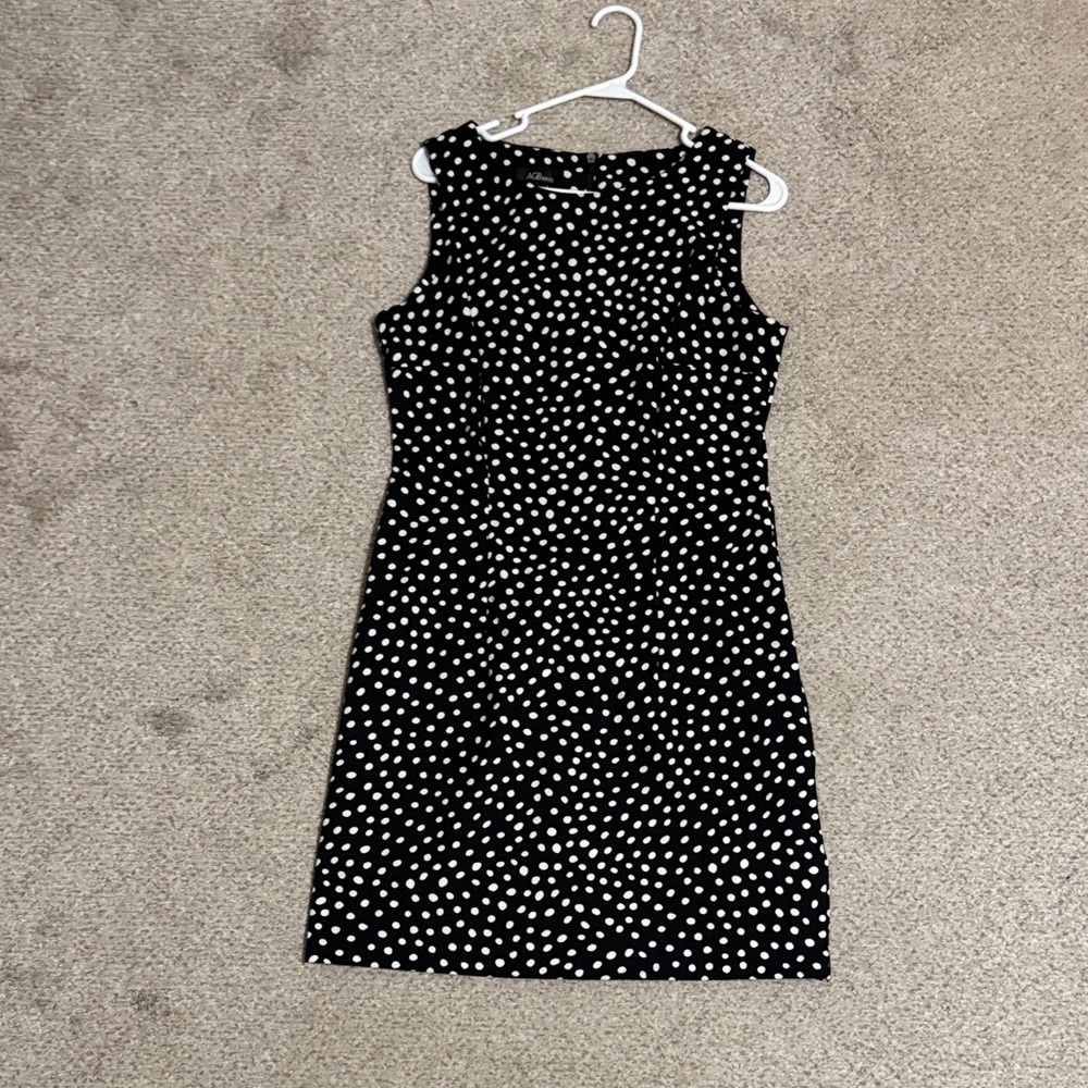 AGB Black and White Polka Dot Mini Dress
